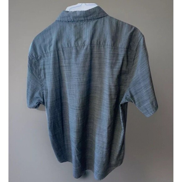 Y2K ECKO Men’s casual button up lightweight denim blue shirt - Picture 2 of 4